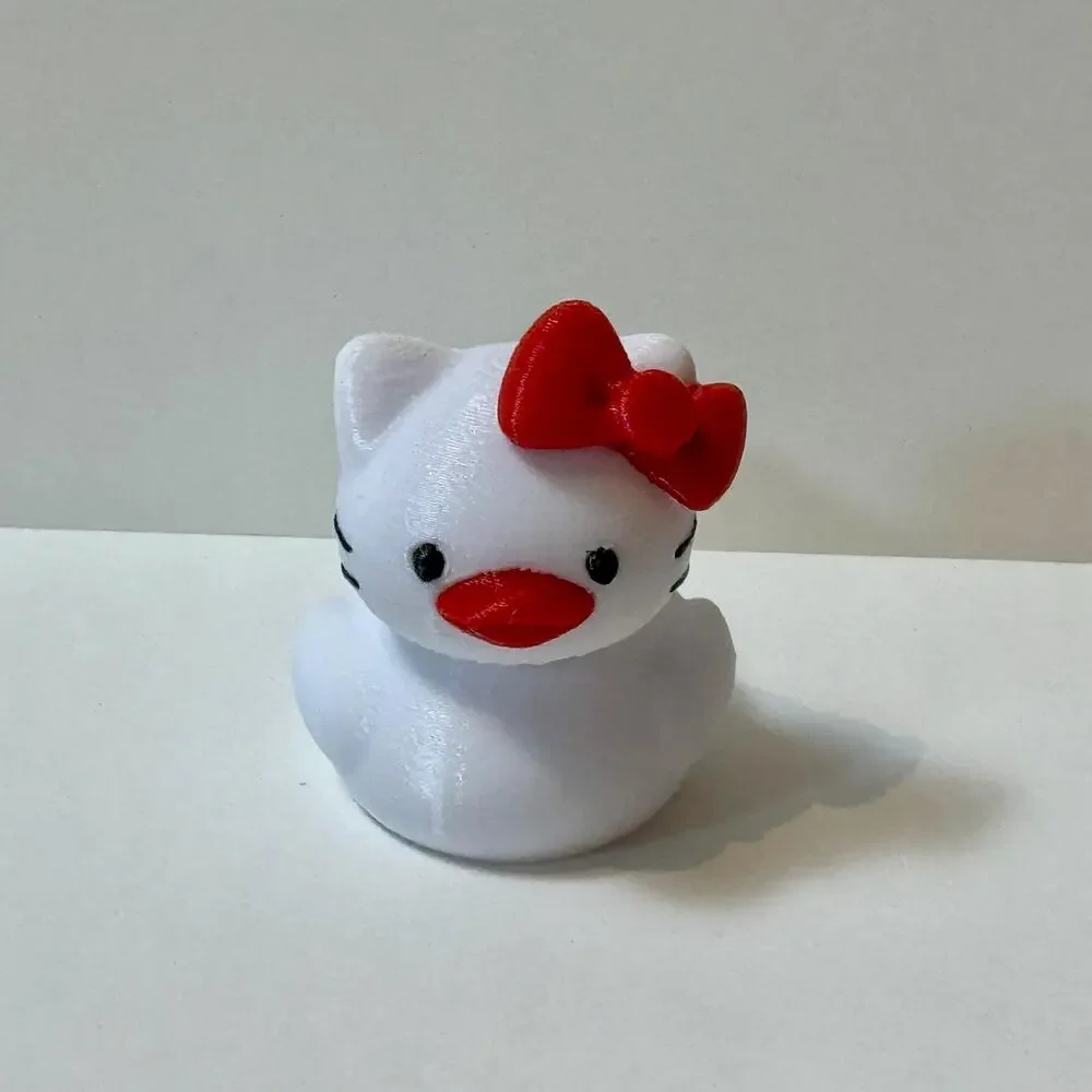 White Hello Kitty/Duck 3D Plastic - Jeep -
